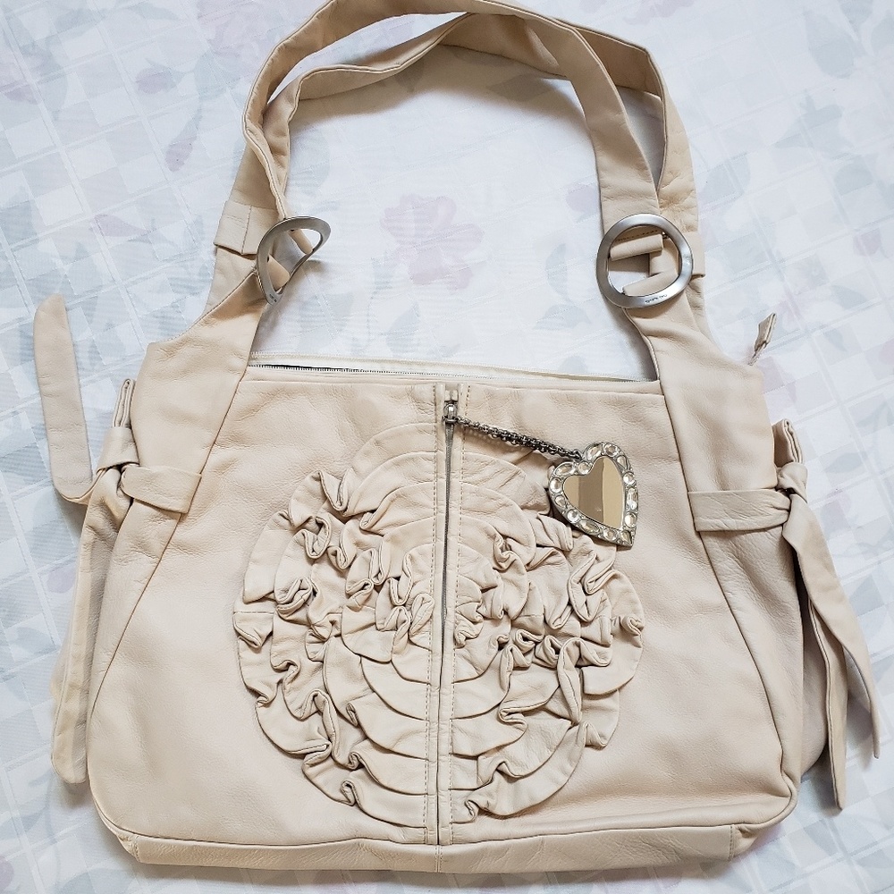 Renato Angi Handbag Cream Color w Serial